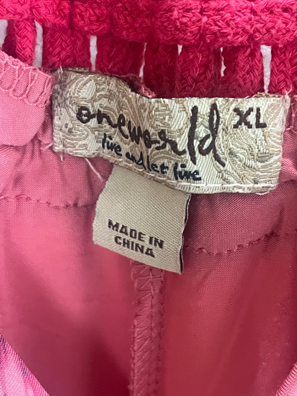 One World Vibrant Pink Patterned Flowy Midi Dress - Picture 2 of 8